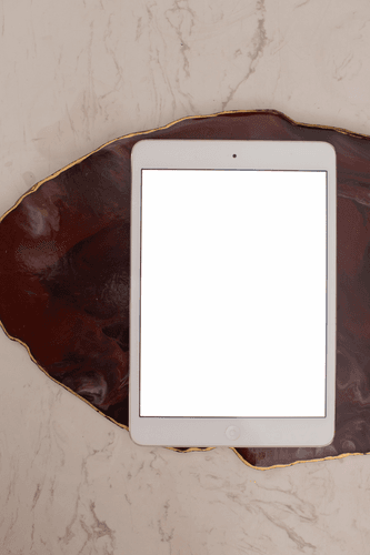 Ipad Mini Mockup On Marble