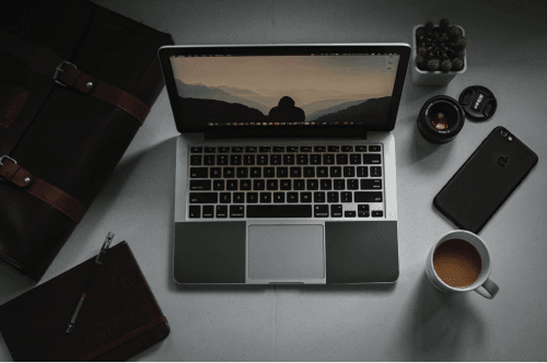 Laptop Sticker Mockup On Both Sides