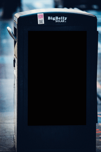 Black Street Poster Mockup