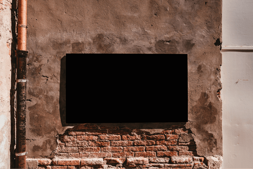 Street Poster Mockup On Brick Wall