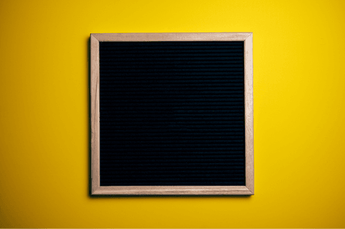 Square Wood Frame Mockup