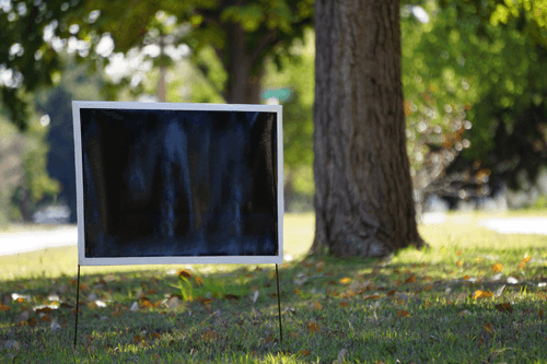 Political Yard Sign Mockup