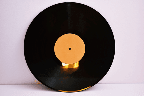 Vinyl Record Mockup Front View