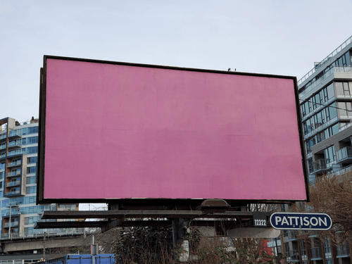Street Billboard Display Mockup