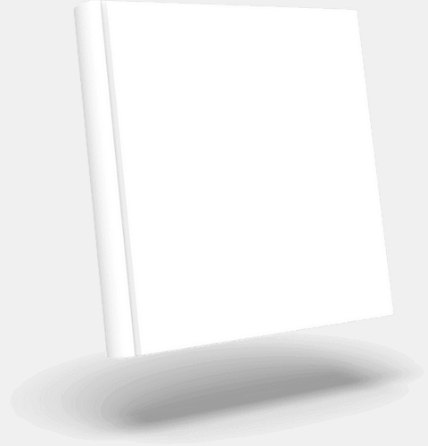 Thin Square Book Mockup