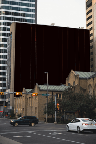 Building Advertising Billboard Mockup