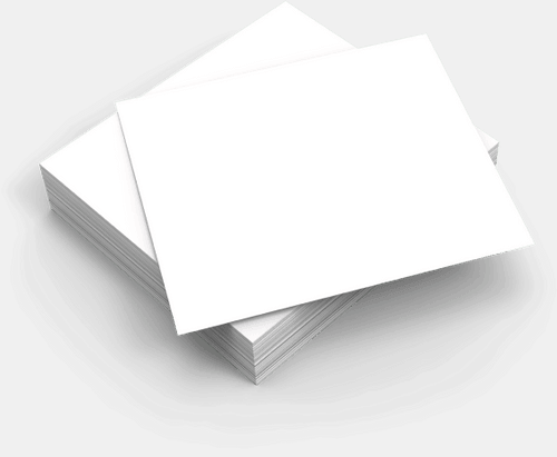 Square Blank Business Card Mockup