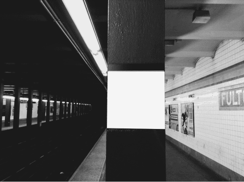 Subway Poster Mockup