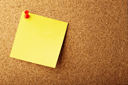 Blank Sticky Note Mockup