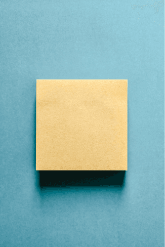 Yellow Sticky Note Mockup