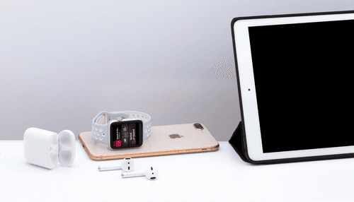 Titled White Ipad Mockup With Watch