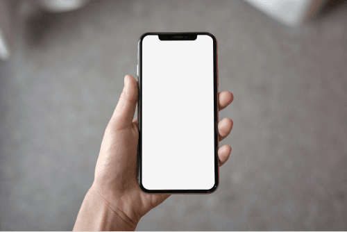Woman Hand Holding Phone Mockup