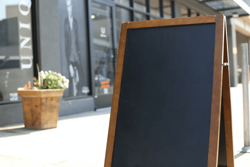 A-frame Signage Mockup