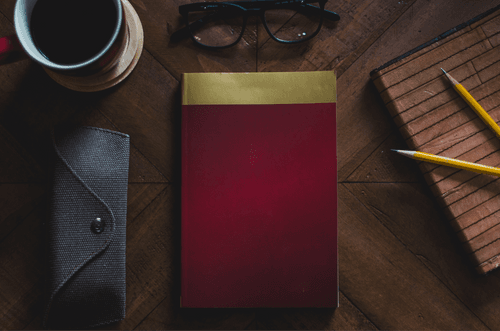 Book Mockup Scene Top View