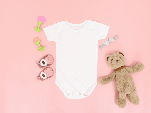 Baby Half Sleeve Onesie Mockup