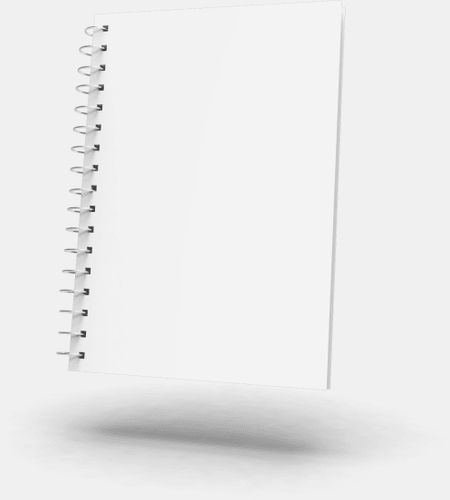 Charming Spiral Notebook Mockup
