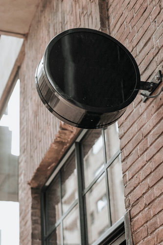 Rounded Signage Logo Mockup