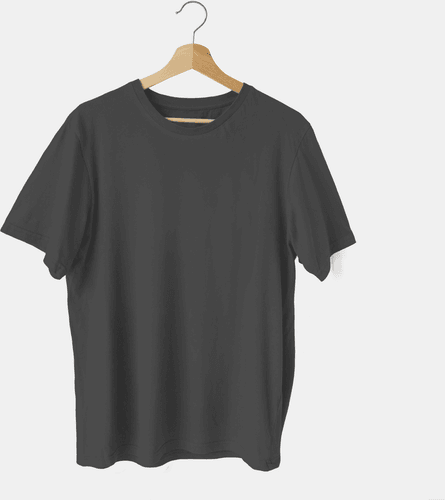 Black T-shirt On Hanger Mockup