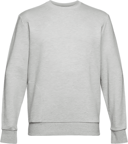 Gray Round Neck Full Sleeves Sweatshirt Mockup