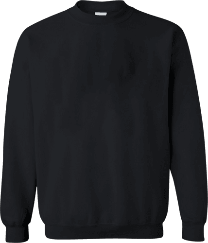 Classic Black Regular Fit Sweatshirt Mockup