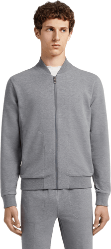 Gray Full Zip Sweatshirt Mockup