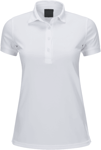 White Classic Fit Polo Shirt Mockup