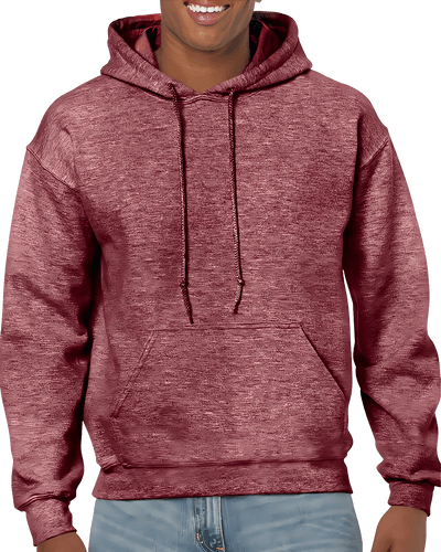 Red Sun Faded Pullover Hoodie Mockup