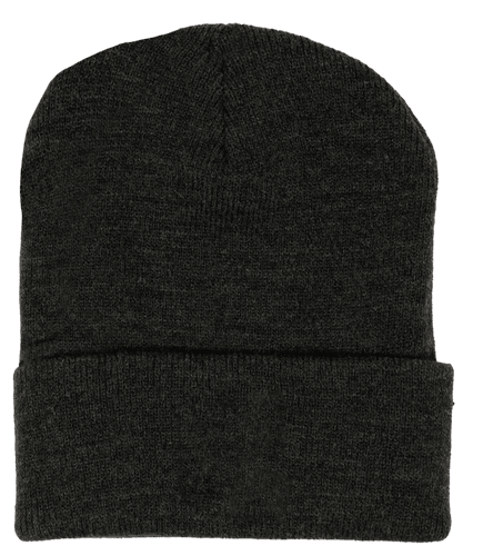 Faded Black Folded Hat Beanie Mockup