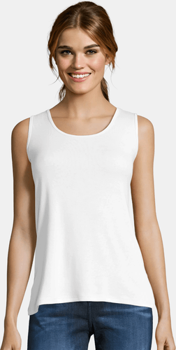 Woman White Tank Top Mockup